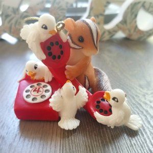 NEW Fitz & Floyd Charming Tails "Four Calling Birds" Ornament 86/4